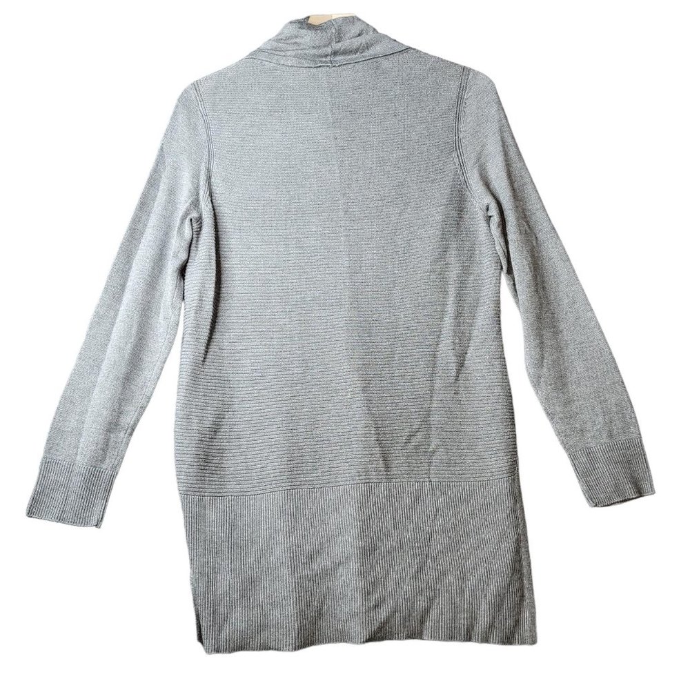 Adrienne Vittadini Gray Cowl Neck Sweater Women Size M - Picture 2 of 5